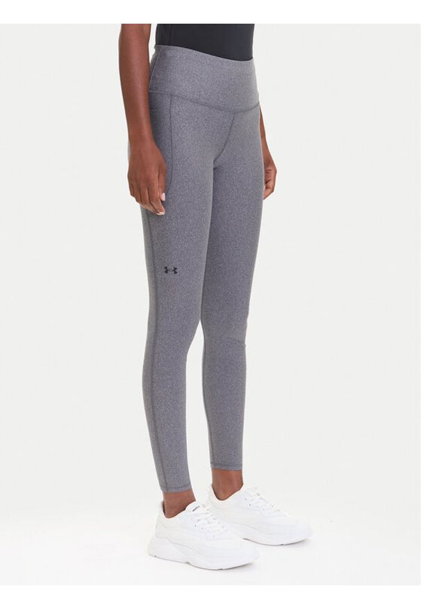 Under Armour Legginsy HeatGear® Armour 1365336 Szary Slim Fit. Kolor: szary. Materiał: syntetyk