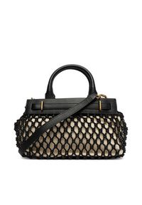 TOMMY HILFIGER - Tommy Hilfiger Torebka American Icon Mini Tote Macrame AW0AW18542 Czarny. Kolor: czarny #5