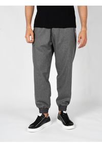 Les Hommes Spodnie "Comfy" | LBP1008323U | Mężczyzna | Szary. Okazja: na co dzień. Kolor: szary. Materiał: wełna, elastan. Styl: sportowy, casual, elegancki