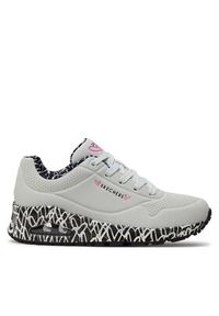 skechers - Skechers Sneakersy Skechers Uno-Loving Love Biały. Kolor: biały. Materiał: skóra #6