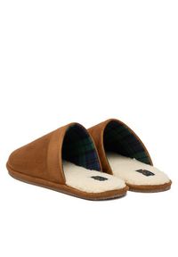 Polo Ralph Lauren Kapcie 843981604003 Brązowy. Kolor: brązowy. Materiał: skóra, zamsz #6