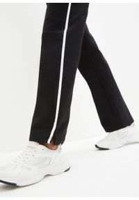 bonprix - Spodnie dresowe z grubej bawełny (2 pary). Kolor: czarny. Materiał: bawełna, dresówka. Styl: sportowy #2