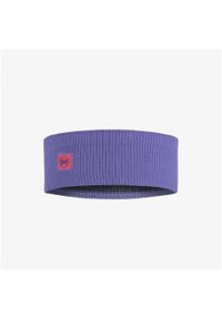 Buff - Opaska na głowę do biegania BUFF Crossknit Headband Solid. Kolor: fioletowy