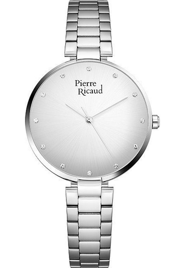 Zegarek Pierre Ricaud Zegarek damski Pierre Ricaud P22057.5143Q CYRKONIE srebrny. Kolor: srebrny