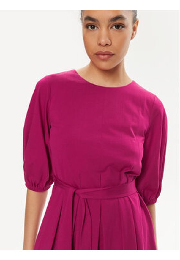 Weekend Max Mara Sukienka koktajlowa Jumbo 2415621072650 Różowy Regular Fit. Kolor: różowy. Materiał: bawełna. Styl: wizytowy