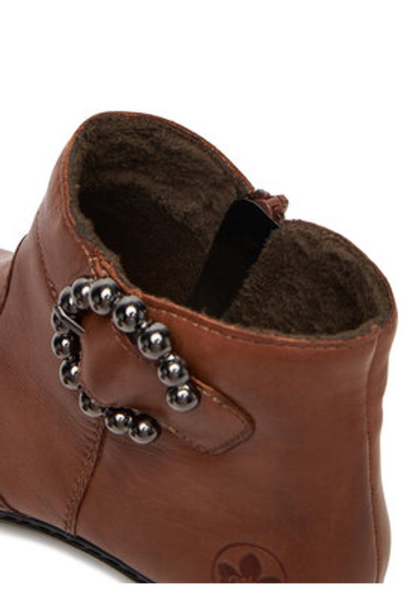 Rieker Botki CEO-Y0797-24 Brązowy. Kolor: brązowy. Materiał: skóra