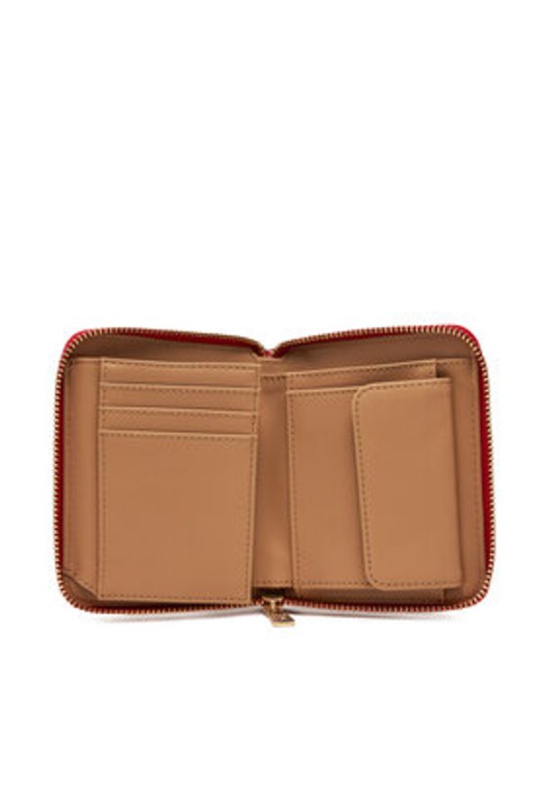 Love Moschino - LOVE MOSCHINO Mały Portfel Damski JC5702PP1MLD0500 Czerwony. Kolor: czerwony. Materiał: skóra