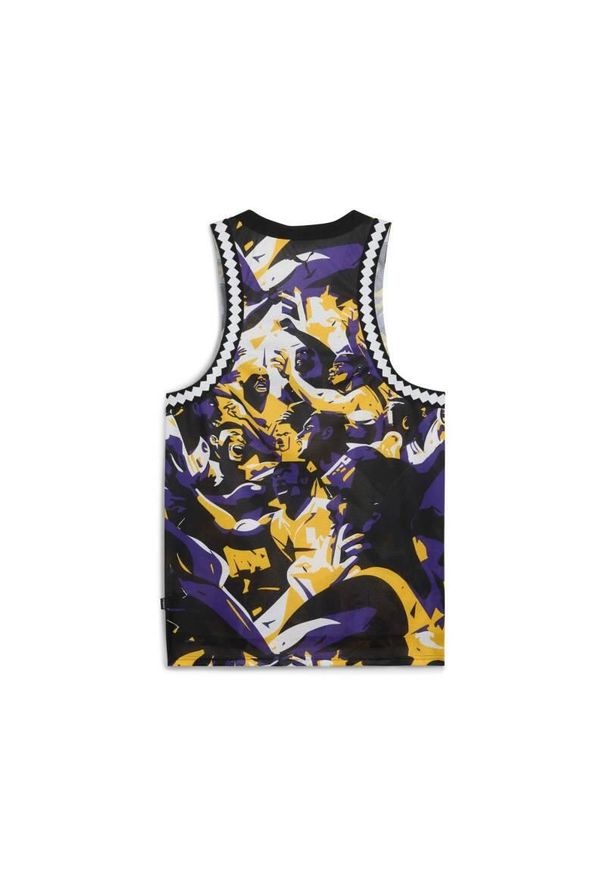 Tank top Puma Rival Rage AOP. Kolor: wielokolorowy. Materiał: materiał. Sport: koszykówka