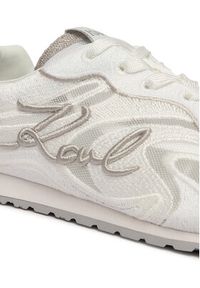 Karl Lagerfeld - KARL LAGERFELD Sneakersy KL65925 Biały. Kolor: biały. Materiał: zamsz, skóra #6