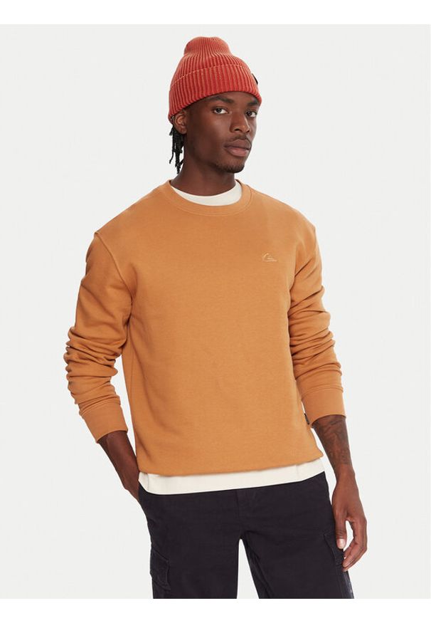 Quiksilver Bluza Salt Water EQYFT05158 Beżowy Comfort Fit. Kolor: beżowy. Materiał: bawełna