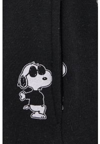 only - Only - Spodnie x Peanuts. Kolor: czarny. Materiał: bawełna, dzianina #4