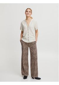 b.young Spodnie materiałowe 20813280 Brązowy Regular Fit. Kolor: brązowy. Materiał: bawełna #3