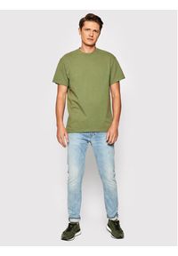 Deus Ex Machina T-Shirt Plain Millitary DMW2011241 Zielony Boxy Fit. Kolor: zielony. Materiał: bawełna #2