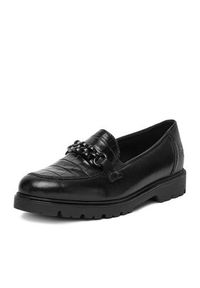 Rieker Loafersy 45561-01 Czarny. Kolor: czarny. Materiał: skóra #7