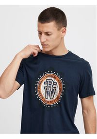 Blend T-Shirt 20715769 Granatowy Regular Fit. Kolor: niebieski. Materiał: bawełna #14