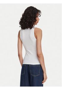 Hugo - HUGO Top Damatank 50572293 Biały Extra Slim Fit. Kolor: biały. Materiał: bawełna #2
