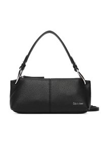 Calvin Klein Torebka Slouchy Leather Small Conv Bag LV04F3659G Czarny. Kolor: czarny. Materiał: skórzane #1