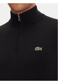 Lacoste Sweter AH1980 Czarny Classic Fit. Kolor: czarny. Materiał: bawełna #6
