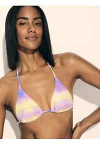Reserved - Góra bikini - niebieski. Kolor: niebieski. Materiał: materiał