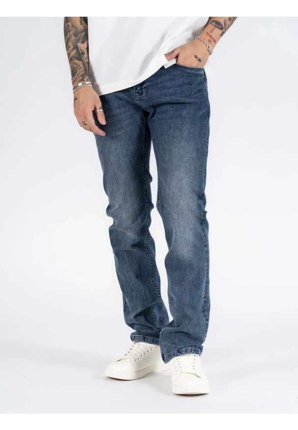 MARCUS - Męskie Spodnie Jeansowe Marcus Felix 2211 Urban Blue Used 14-200296