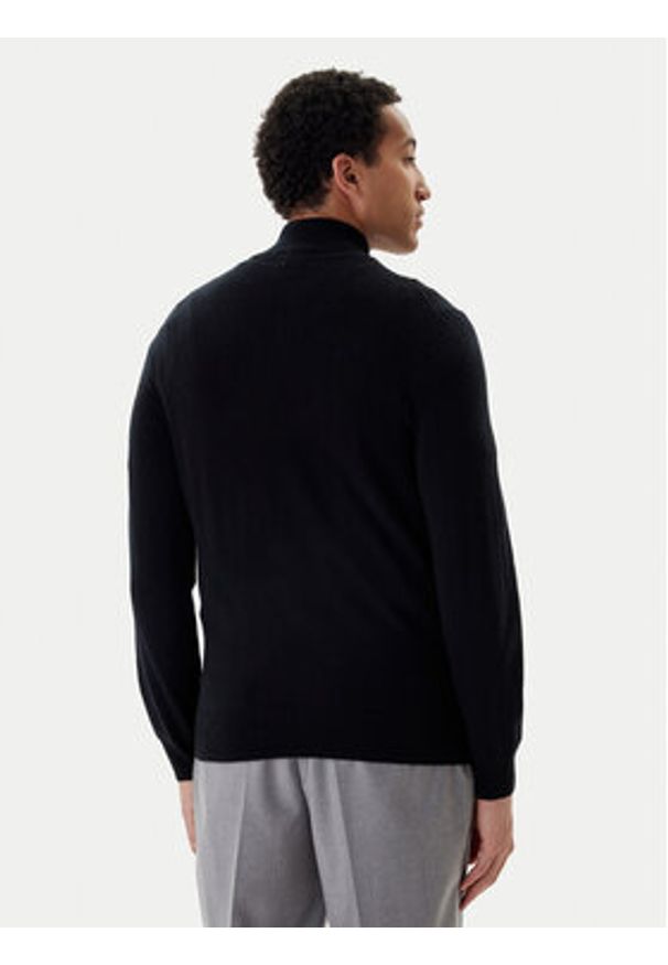 BOSS Sweter H-Hemarlo 50549984 Czarny Regular Fit. Kolor: czarny. Materiał: wełna