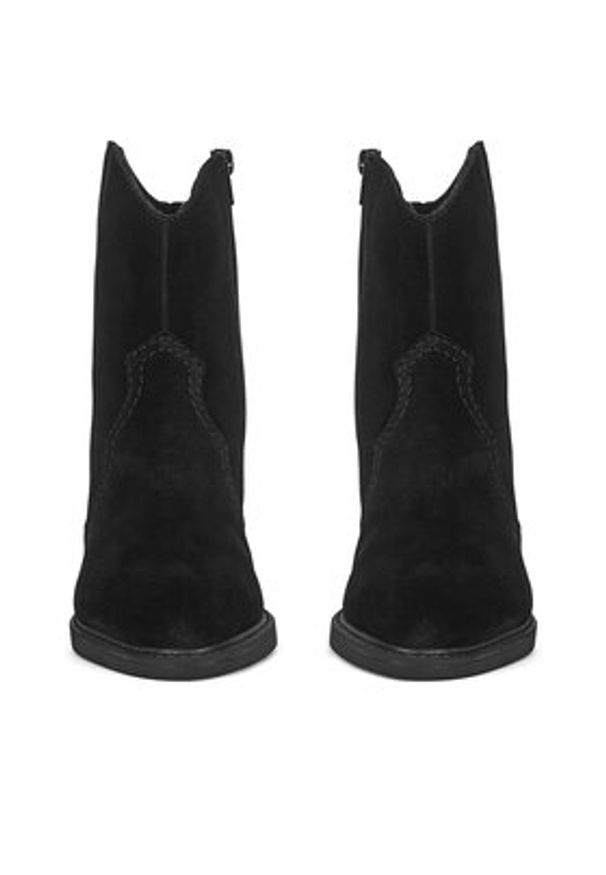 Rieker Kowbojki Y1251-00 Czarny. Kolor: czarny. Materiał: skóra, zamsz