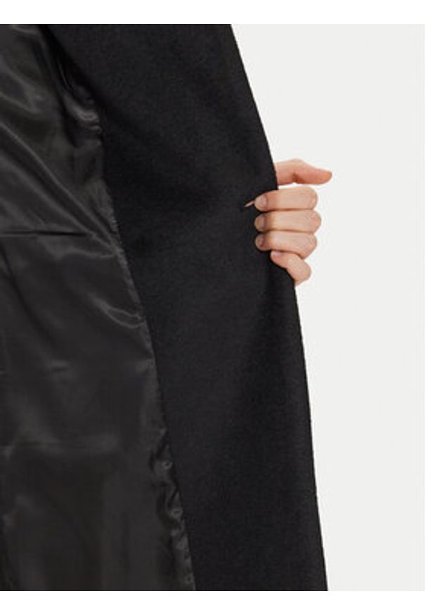 Maryley Płaszcz przejściowy 24IB810/15NE Czarny Regular Fit. Kolor: czarny. Materiał: syntetyk