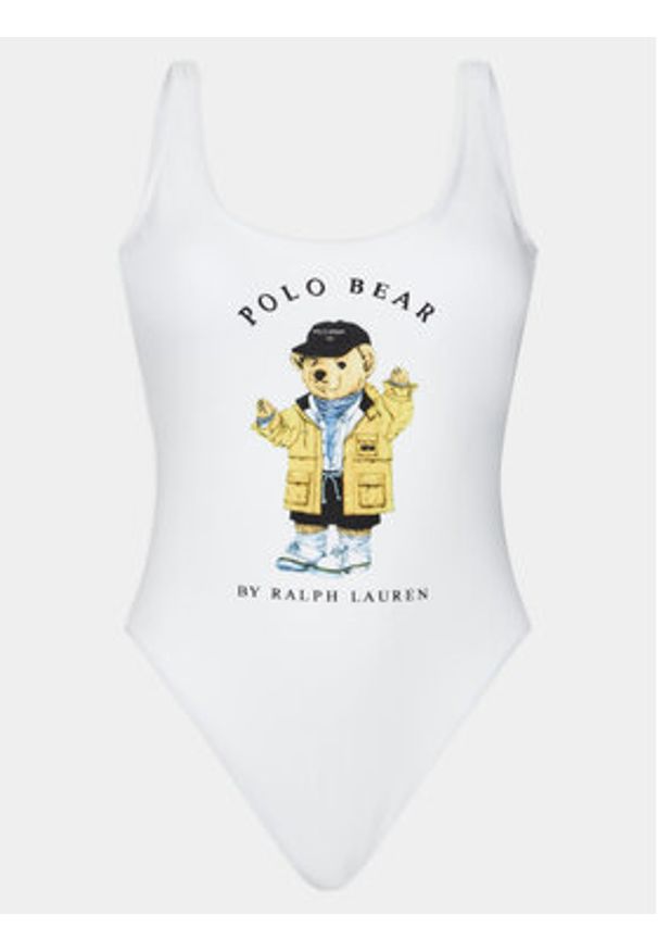 Polo Ralph Lauren Strój kąpielowy 21490410 Biały. Kolor: biały. Materiał: syntetyk