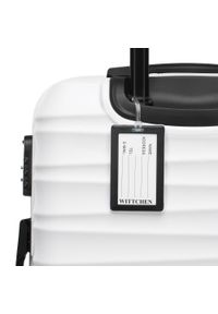 Wittchen - Średnia walizka z zawieszką biała. Kolor: biały. Materiał: guma. Wzór: kolorowy. Styl: elegancki, wakacyjny #3