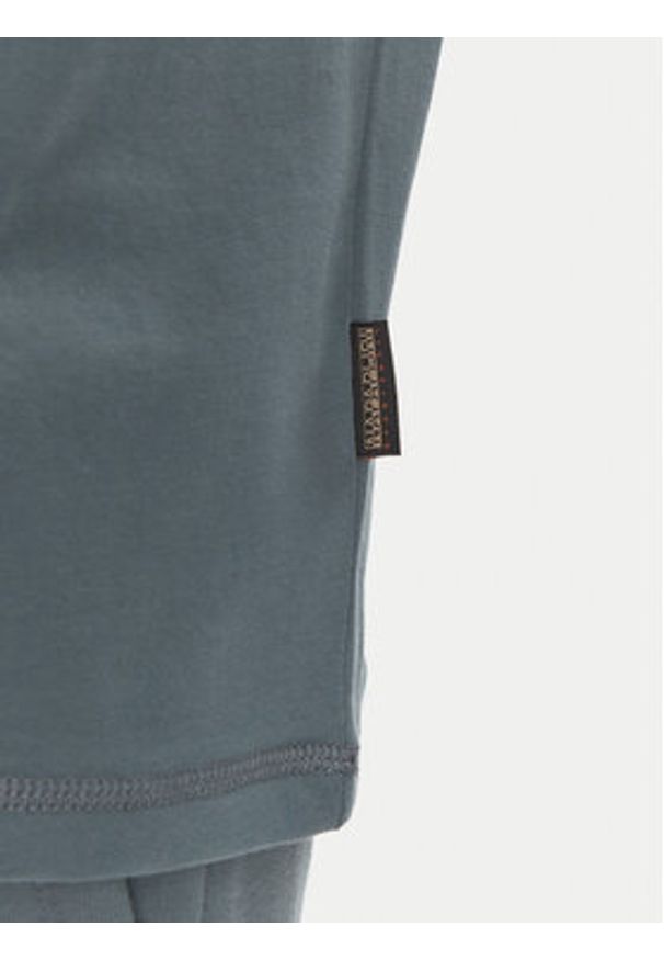 Napapijri T-Shirt S-Lari NP0A4IE5G1Y1 Niebieski Regular Fit. Kolor: niebieski. Materiał: bawełna
