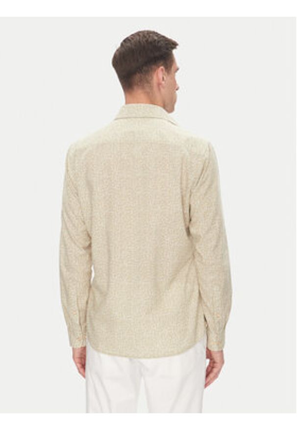 Pierre Cardin Koszula C6 41017.0451 Beżowy Modern Fit. Kolor: beżowy. Materiał: bawełna