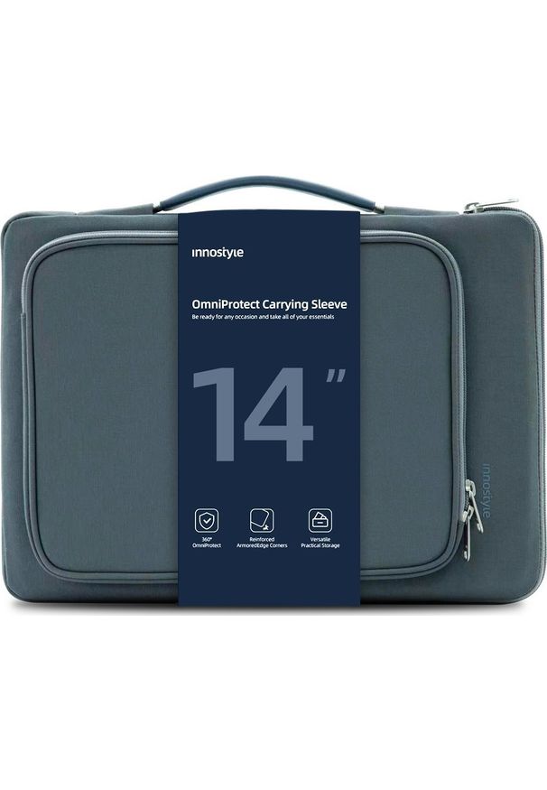 Torba Innostyle TORBA NA LAPTOPA 14 WODOODPORNA ETUI CASE OMNIPROTECT SZARA. Kolor: szary