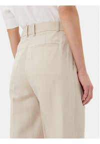 TOMMY HILFIGER - Tommy Hilfiger Spodnie materiałowe WW0WW45461 Beżowy Tapered Fit. Kolor: beżowy. Materiał: len