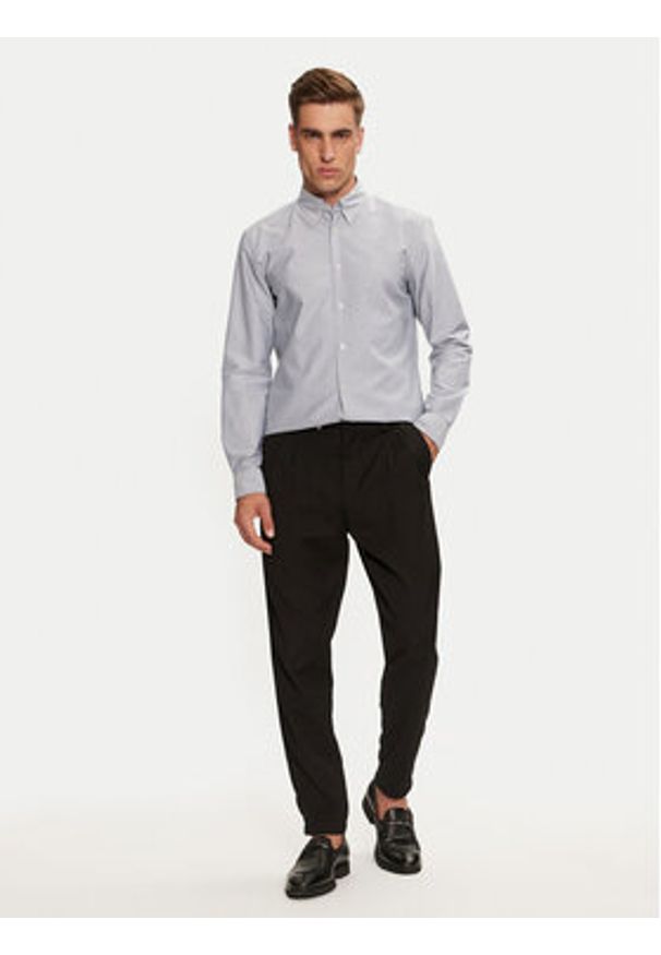 BOSS - Boss Koszula H-Roan 50520265 Niebieski Slim Fit. Kolor: niebieski. Materiał: bawełna