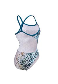 Strój Kąpielowy damski Arena Planet Water Swimsuit Challenge. Kolor: biały. Materiał: materiał