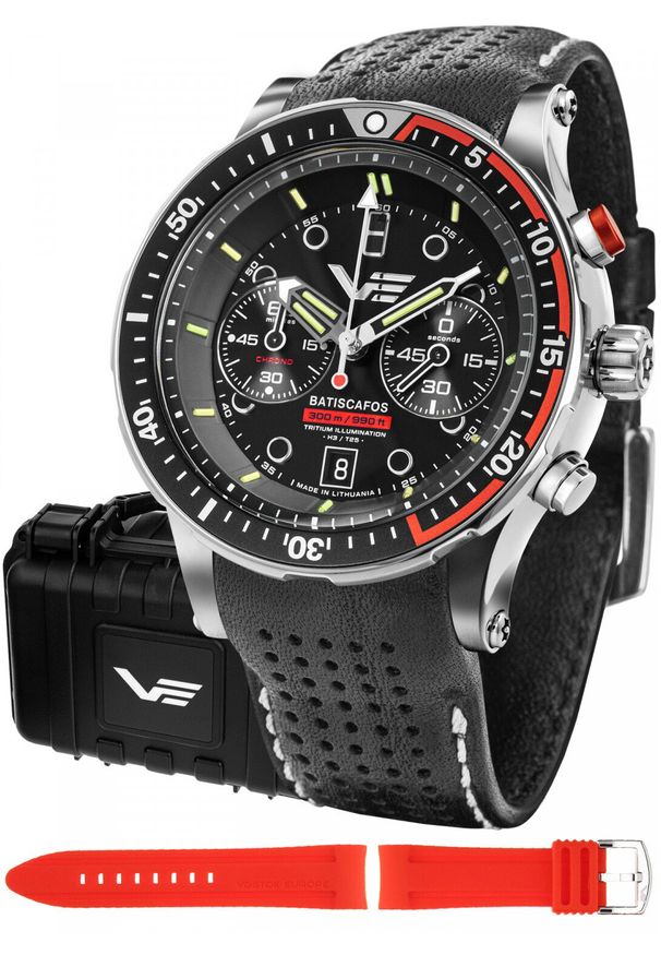 Zegarek Vostok Europe Zegarek męski Vostok Europe 6S21-511A771 czarny. Kolor: czarny