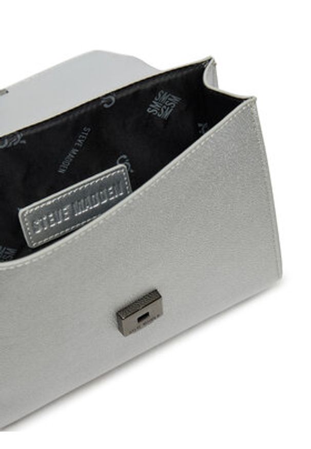 Steve Madden Torebka Bcelest SM13001255 Srebrny. Kolor: srebrny. Materiał: skórzane