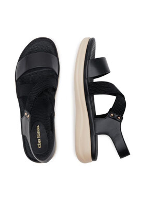 Clara Barson Sandały WFA3749-1 Czarny. Kolor: czarny. Materiał: materiał