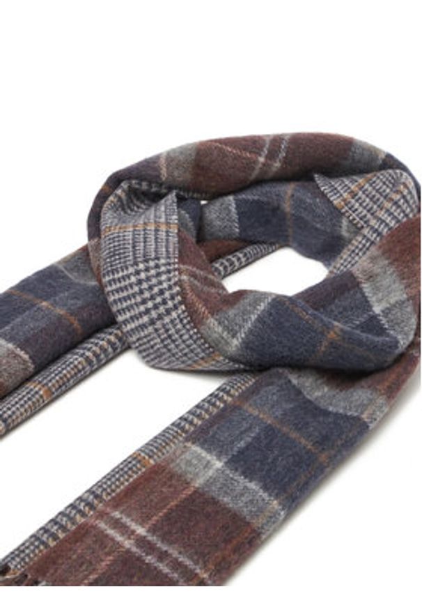 Barbour Szalik Dramside Reversible USC0401TN38 Brązowy. Kolor: brązowy. Materiał: wełna, materiał