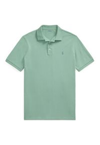 Polo Ralph Lauren Polo 710941439022 Zielony Custom Slim Fit. Typ kołnierza: polo. Kolor: zielony. Materiał: bawełna #4