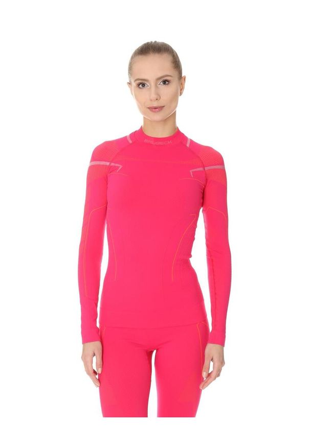 Termoaktywna damska bluza narciarska Brubeck Thermo. Kolor: różowy. Materiał: poliamid, elastan. Sport: narciarstwo