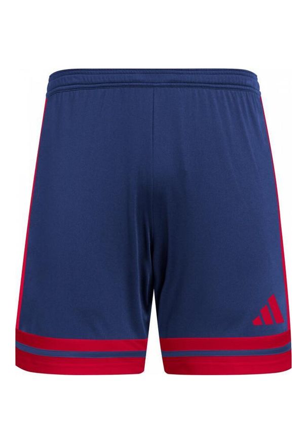 Adidas - Spodenki adidas Squadra 25 czerwone. Kolor: wielokolorowy, niebieski, czerwony. Materiał: poliester. Sport: piłka nożna, fitness