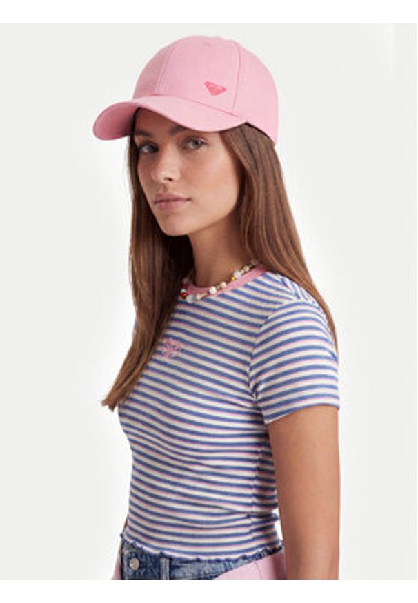 Roxy Czapka z daszkiem CWBEO-RX-W3-001-SS26 Różowy. Kolor: różowy. Materiał: bawełna