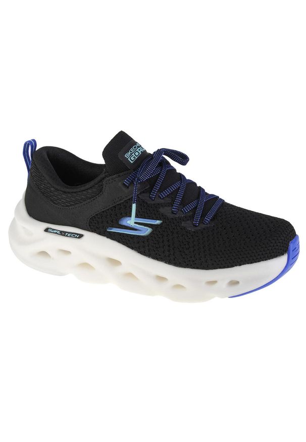 skechers - Buty do biegania damskie, Skechers Go Run Swirl Tech-Dash Charge. Kolor: czarny. Sport: bieganie