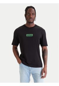 Hugo - HUGO T-Shirt Nufotee 50560048 Czarny Regular Fit. Kolor: czarny. Materiał: bawełna #4