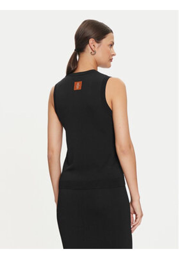 Armani Exchange Top 6DYH1D YMH6Z 1200 Czarny Slim Fit. Kolor: czarny. Materiał: wiskoza, syntetyk