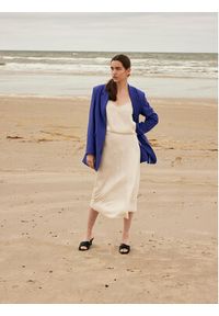Selected Femme Spódnica midi 16089021 Szary Regular Fit. Kolor: szary. Materiał: syntetyk