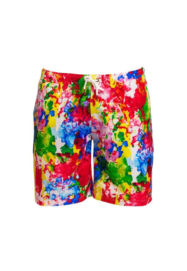 FUNKY TRUNKS - Szorty kąpielowe męskie Funky Trunks Ink Jet Shorts. Kolor: wielokolorowy. Materiał: poliester