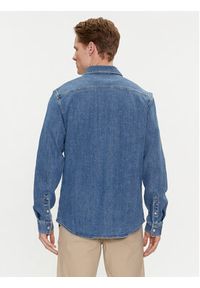 Calvin Klein Jeans Koszula jeansowa Linear J30J324885 Niebieski Slim Fit. Kolor: niebieski. Materiał: bawełna #5