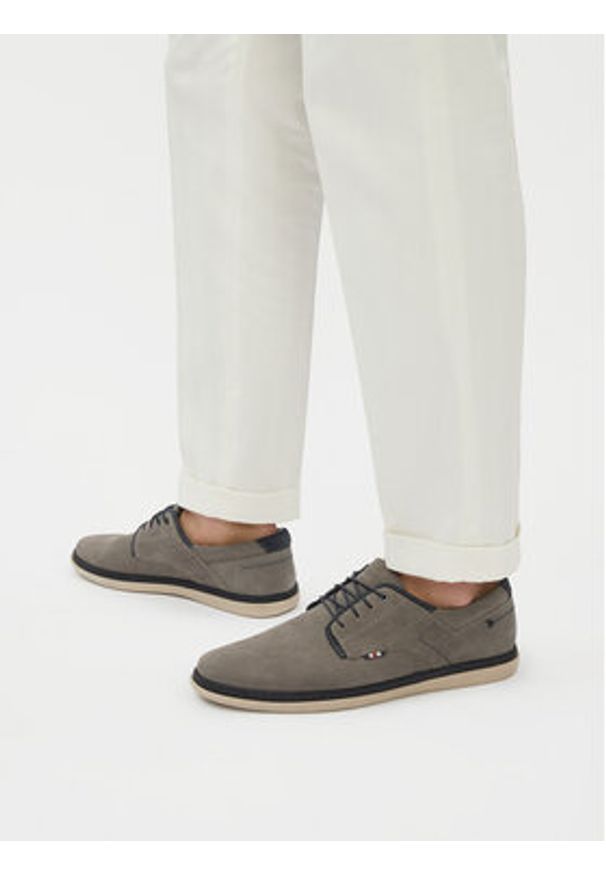 Lasocki Półbuty VITO-25 MB Szary. Kolor: szary. Materiał: nubuk, skóra